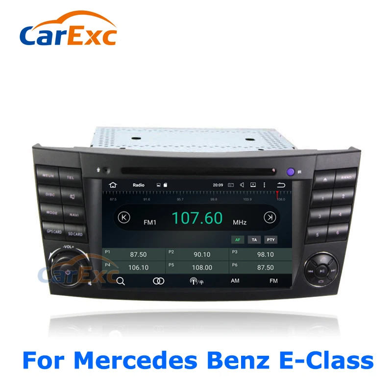 Автомобильный мультимедийный DVD плеер 2 Гб ОЗУ Android 9 0 OS GPS навигация для Mercedes Benz E