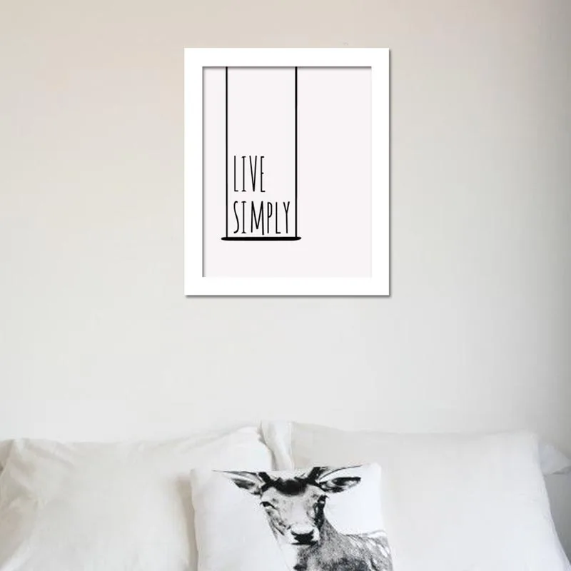 Нордическая минималистская типография печать вдохновляющая жизнь цитаты живой