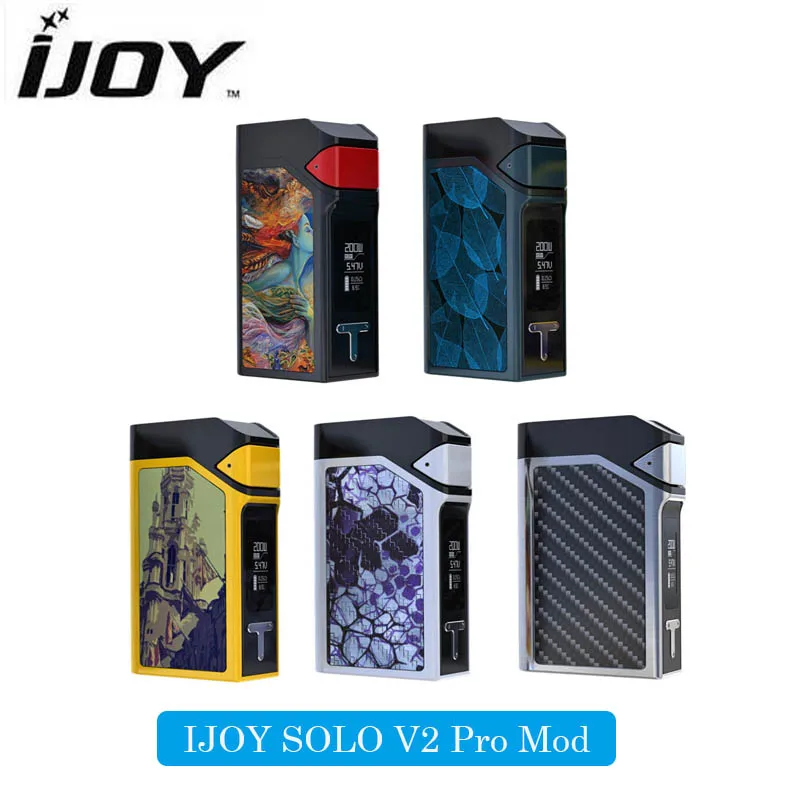 Оригинал IJOY Solo V2 Pro 200 Вт TC/VW поле Mod создано Двойной 18650 батареи только |