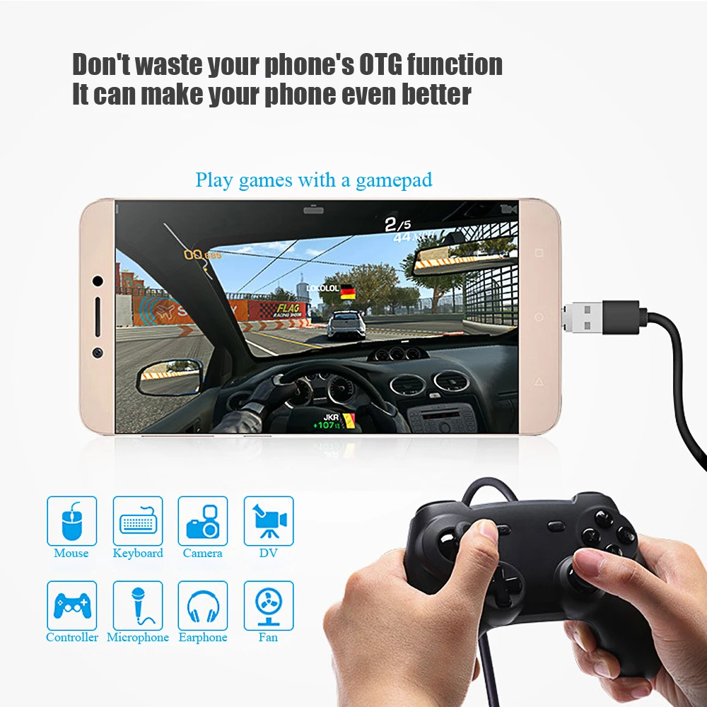 Тип C адаптер для Micro USB разъем USB 5Pin OTG адаптер Разъем для Android планшет usb Тип C кабель флэш-диск 10 шт./партия