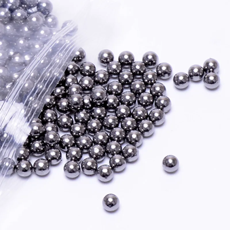 60 / 100pcs3mm4mm5mm 6mm7mm 8 мм 9 Рогатка для охоты мяч нержавеющая сталь приготовления пищи