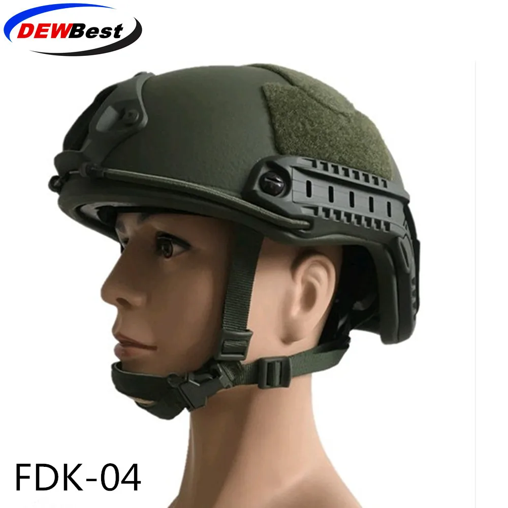 Ballistic helmet DEWBest баллистический ACH High Cut Тактический шлем пуленепробиваемый Быстрый арамидный безопасности NIJ уровень IIIA Военная армейская A-TACS - Цвет: Ballistic helmet