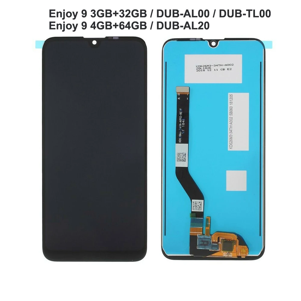 Оригинальный ЖК-дисплей для Huawei Y7 2019 DUB-LX1 Дисплей Сенсорный экран планшета