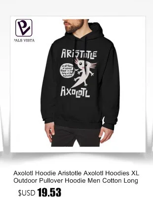 Axolotl Толстовка Axolotl Принт толстовки XL фиолетовый пуловер Толстовка хлопок длинная длина теплая Мужская Уличная Повседневная Толстовка