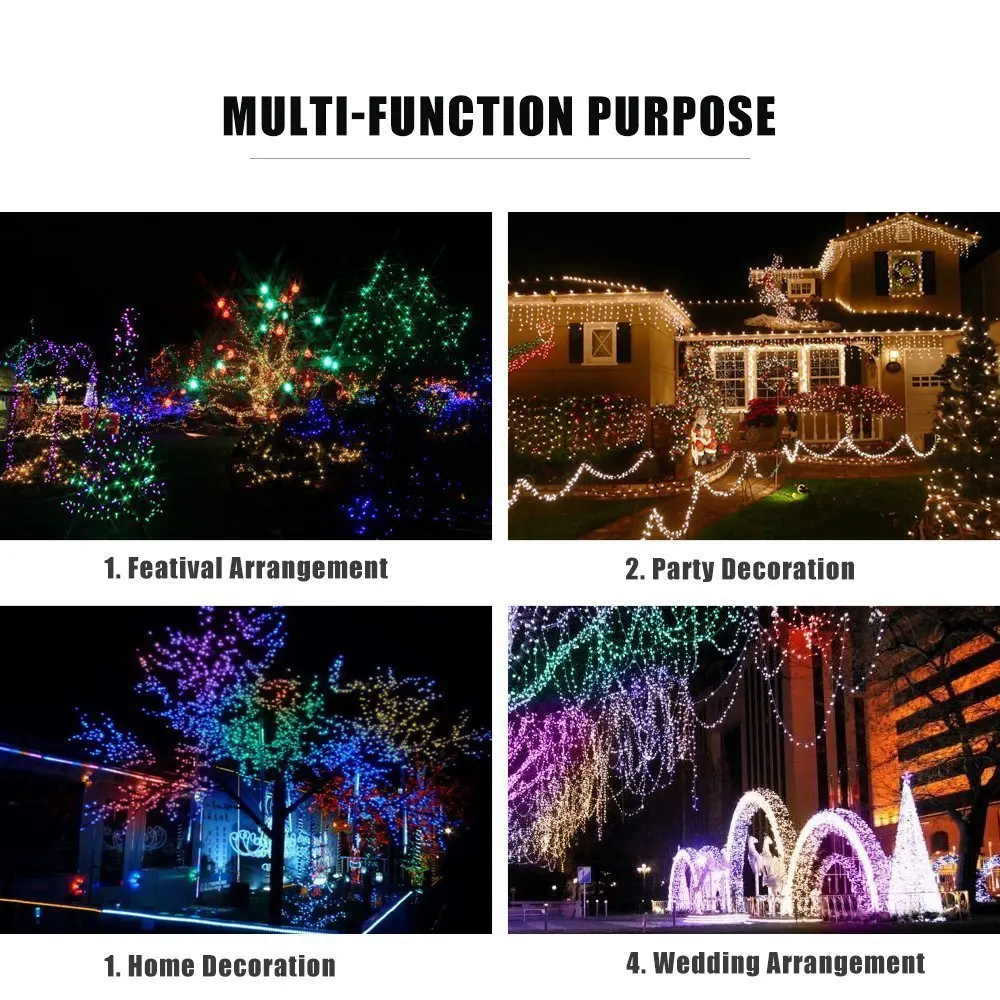 

Solar led lights string Christmas decoration garden garden lights outdoor flashing led lights eight die RGB LUZ LED Solar Lamps