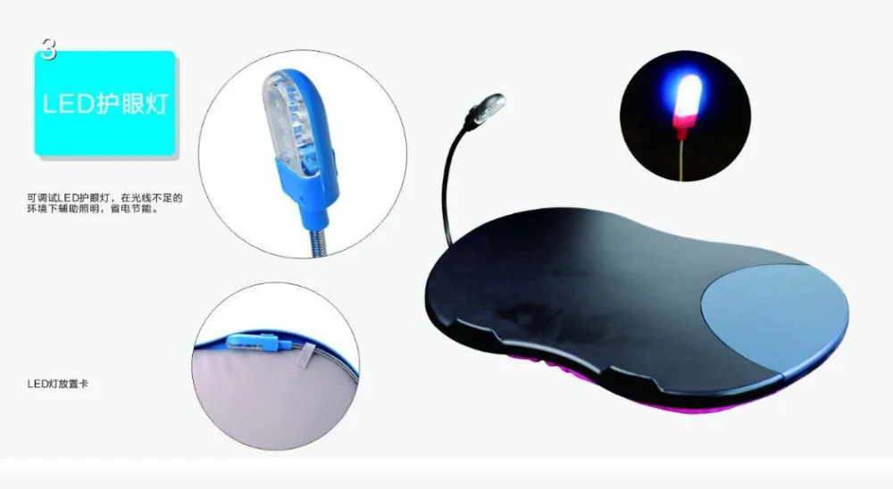 48,5*34,5 см стол для ноутбука, компьютера, на кровать, подставки для ноутбука, светодиодный поднос для компьютера, столик для ленивых, переносит маленькие столы