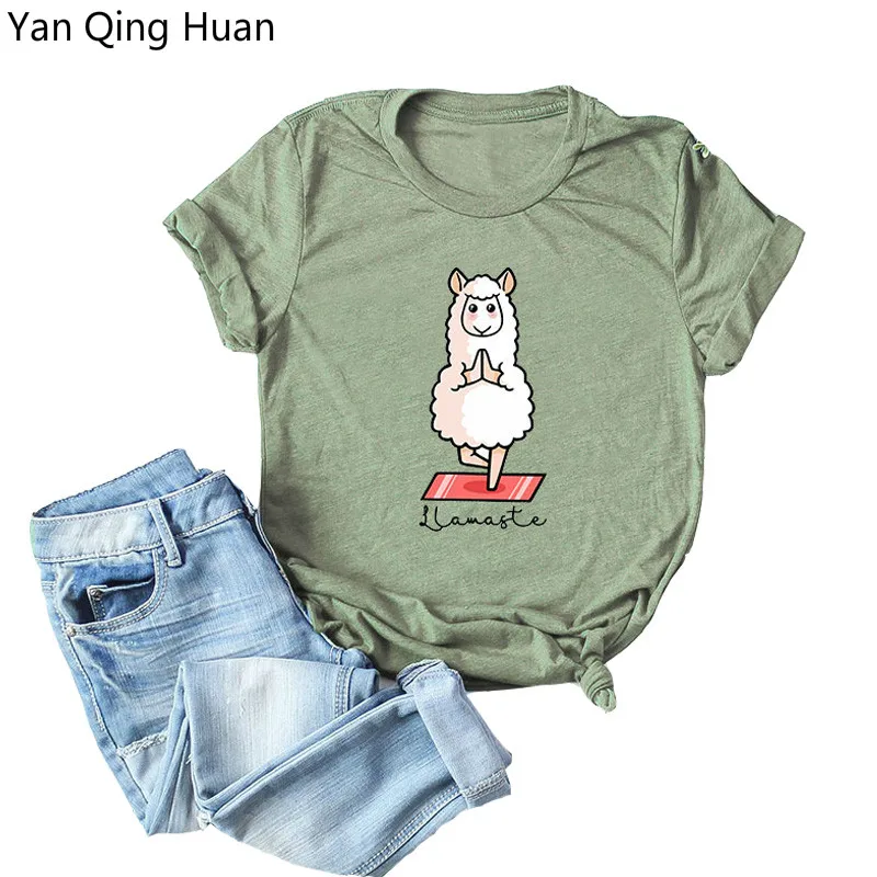 

Summer Cartoon Animal Prints Tops Tees Harajuku European And American Fashion Casual Round Neck Large Size Women Cotton T-shirt