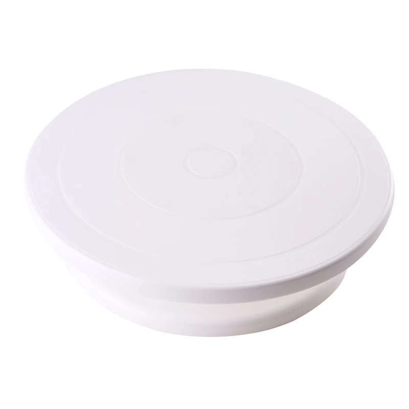 

10 Inch Cake Turntable Trays Creative Rotating Anti-skid Round Cake Baking DIY Decorating Stand Kitchen Turntable Platform Tools