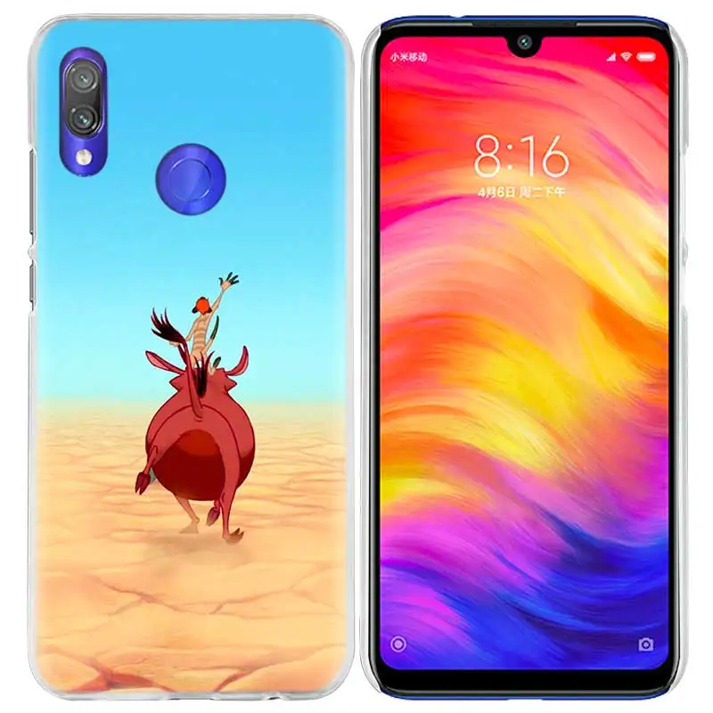01 Жесткий чехол для телефона Hakuna Matata lion king для Xiao mi Red mi Note 7 8T 6 6A Pro S2 5 5A 4X mi A1 A2 9 Note10 8 lite Play F1 - Цвет: 01