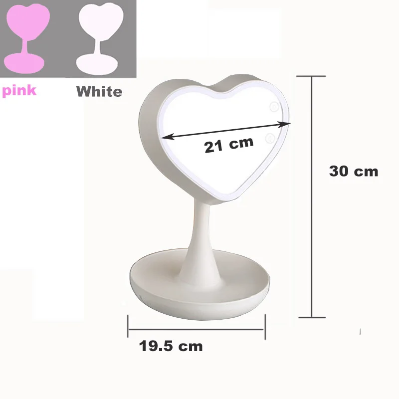 7colors LED woman Mirror light night rotating 3 x Magnifying Glasses reading table lamp make up vanity bedroom decoration | Красота и