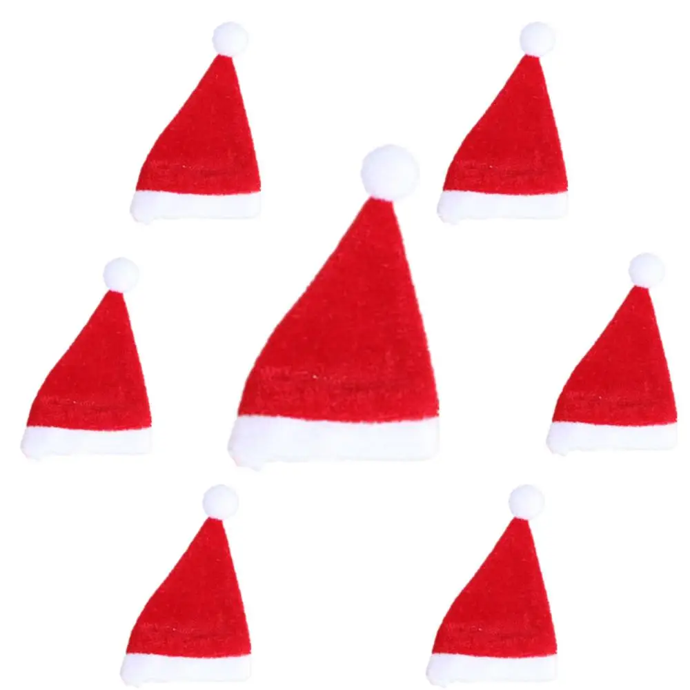 100 шт/партия Модная Рождественская шапка на чашке Рождественское украшение для