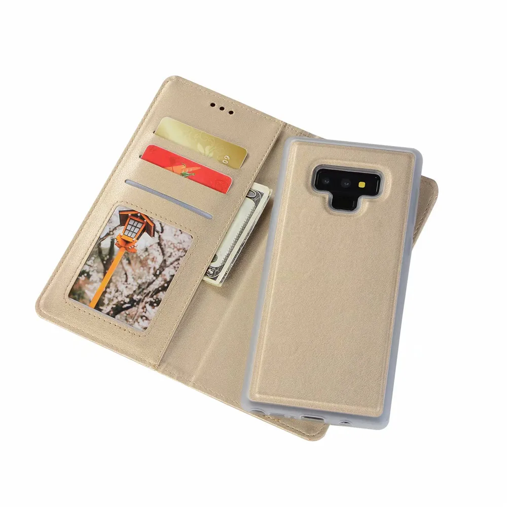 CBL 2 в 1 Магнитный съемный кожаный чехол кошелек для samsung NOTE9 A6 2018 телефона Ретро