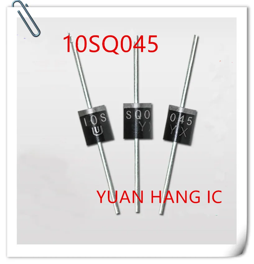 

Free Shipping 50PCS/lot 10SQ045 10A 45V R-6 PEC New Original High quality Schottky Diode