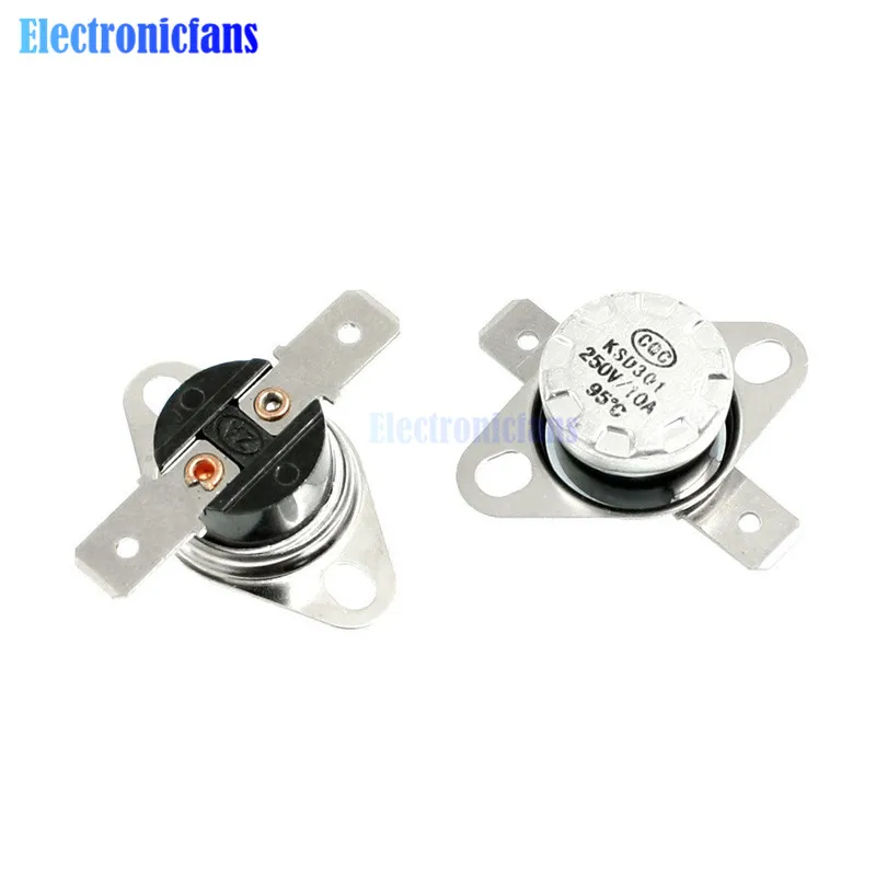 

KSD301 203*F / 95*C Degree Celsius N.C. Temperature Switch Thermostat 250V 10A