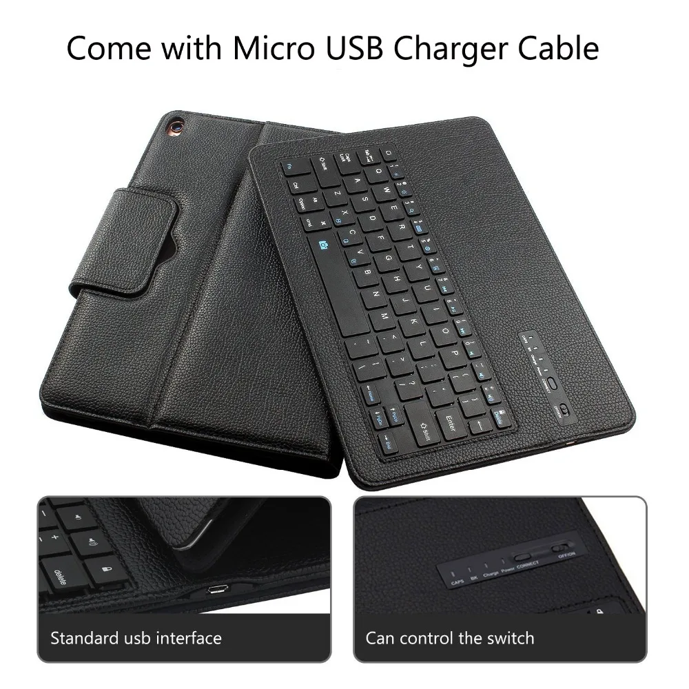 2018 новый для iPad Pro 10 5 магнитно съемный ABS Bluetooth клавиатура Портфолио Folio PU кожаный