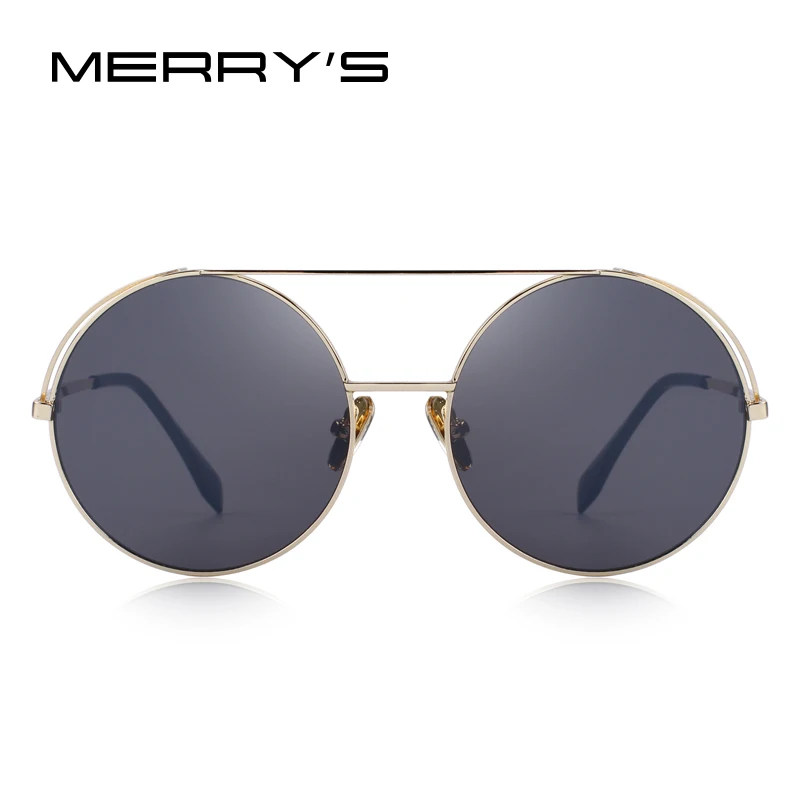 Женские Классические круглые солнцезащитные очки MERRYS 100% защита от ультрафиолета