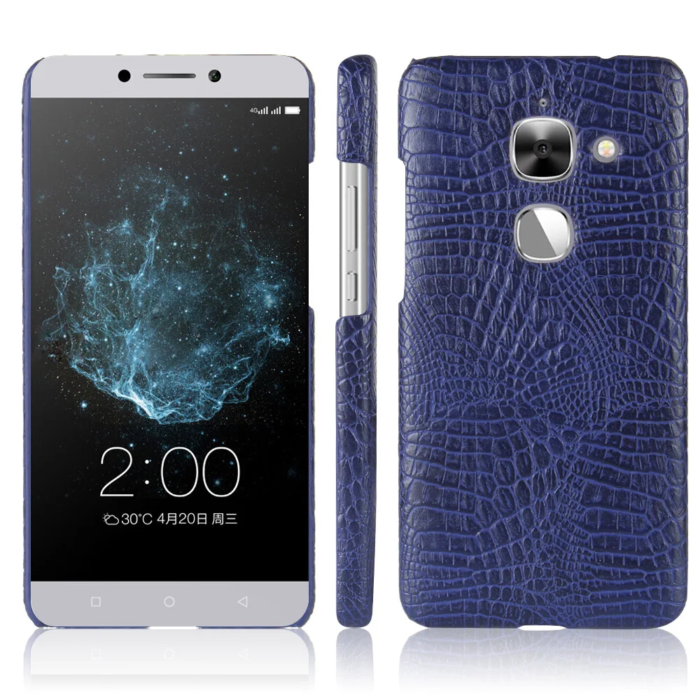 Жесткий кейс для LeEco Max 2 из крокодиловой кожи с жесткой подставкой задняя крышка
