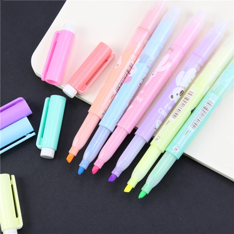 6 шт./Лот Новый мультяшный милый креативный фокус гвоздик маркер ручка офисные и