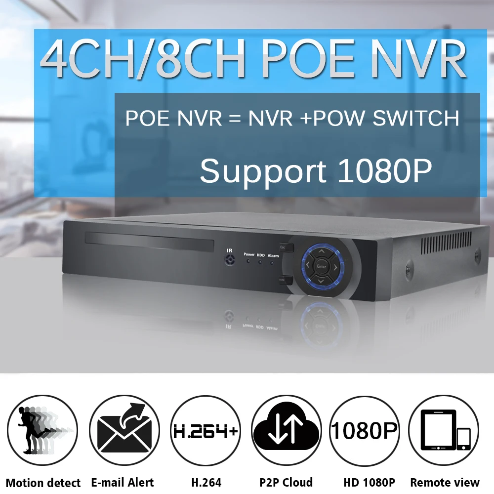 OUERTECH AHD CVI TVI IP CVBS 5in1 4CH/8CH плата CCTV DVR 1080P 4CH RCA Audio IN ONVIF DVR|Видеорегистратор для