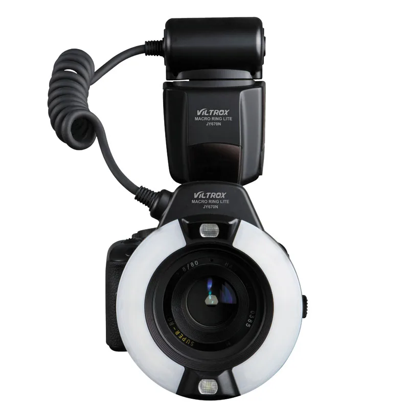 Viltrox JY 670N камера макро крупным планом TTL Кольцевая вспышка Speedlite для Nikon D3200 D3300 D5200