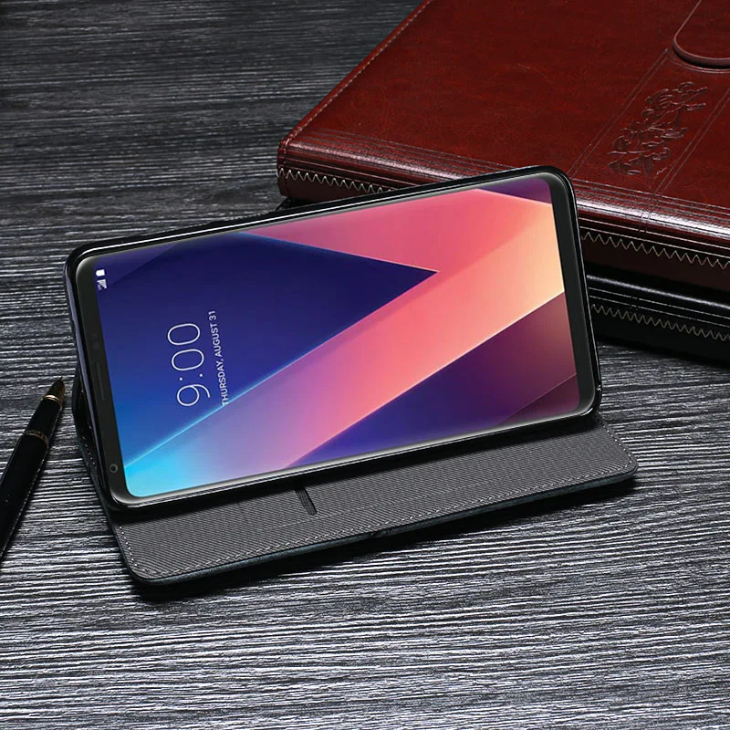 Чехол для телефона LG V30 чехол Кожаный слайдер Роскошные защитный + плюс H930 H933 Fundas с