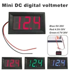0,56 дюймовый цифровой вольтметр постоянного тока 4,50-30,0 в для домашнего использования дисплей напряжения 2 провода светодиодный цифровой вольтметр
