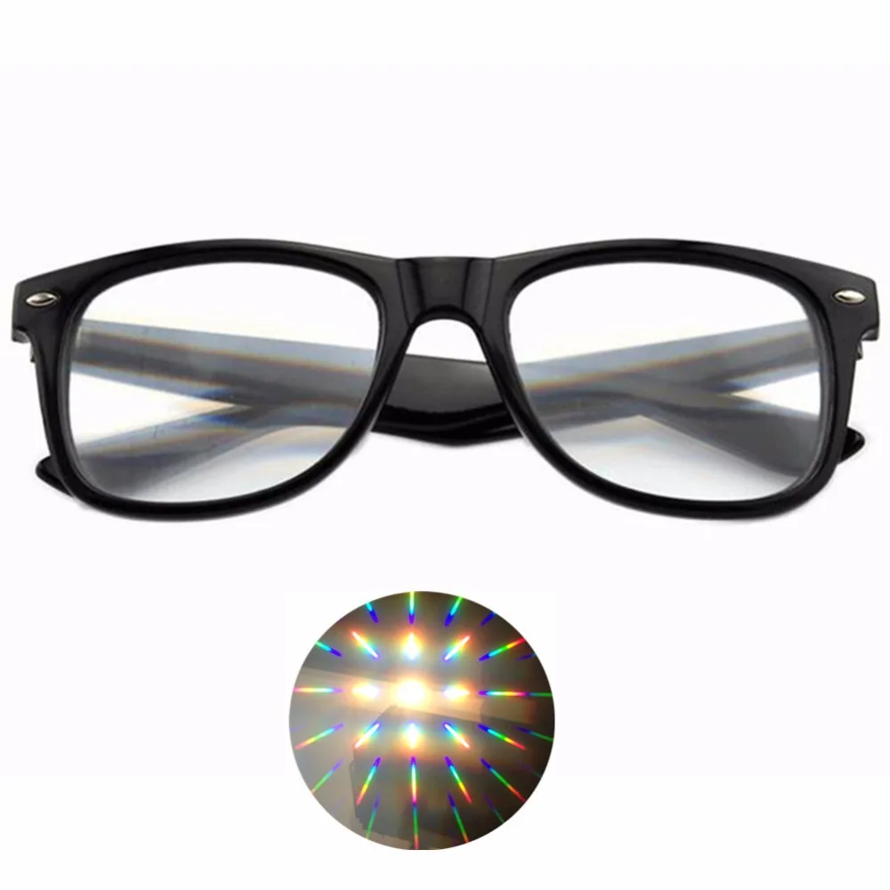 10 шт. в упаковке Жесткий Пластик Starburst дифракционные решетки очки With13500 линии
