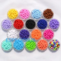 200pcs diy fashion jewelry accessory 6mm candy acrylic beads round shape 18 colors bracelet department spacer necklace making