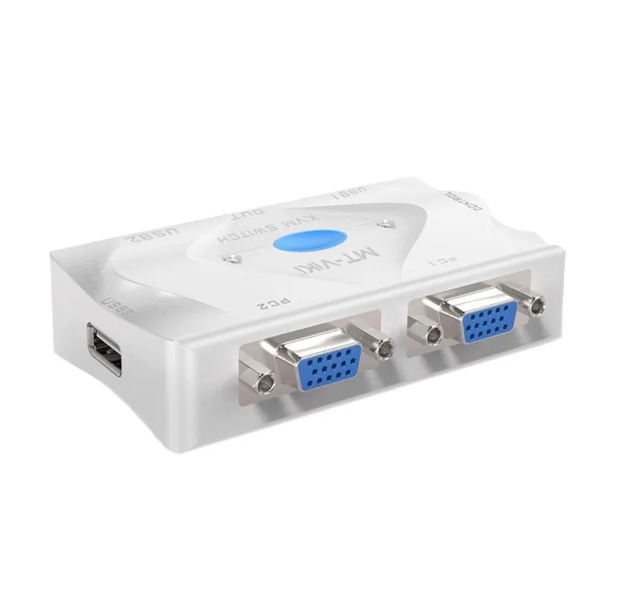 MT-Viki 2 порта KVM переключатель VGA USB горячий ключ проводной выбор автоматическое