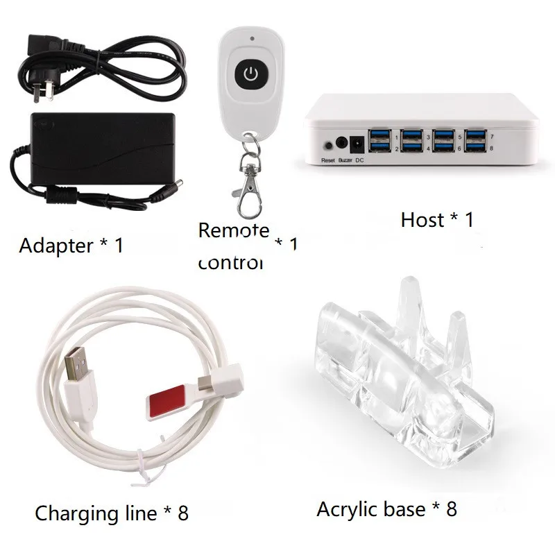 4 6 8 10 портов подставка для мобильного телефона планшет дисплей сигнализация iphone