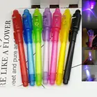 Пластиковая большая головка невидимая чернильная лампа ручка многофункциональная волшебная ультрафиолетовая световая ручка