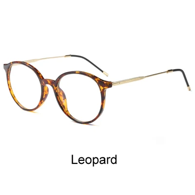 Leopard Два Oclock модные женские очки оправа женские прозрачные розовые оправы для очков круглые корректирующие очки при близорукости очки Oculo F97338 - Цвет оправы: Leopard
