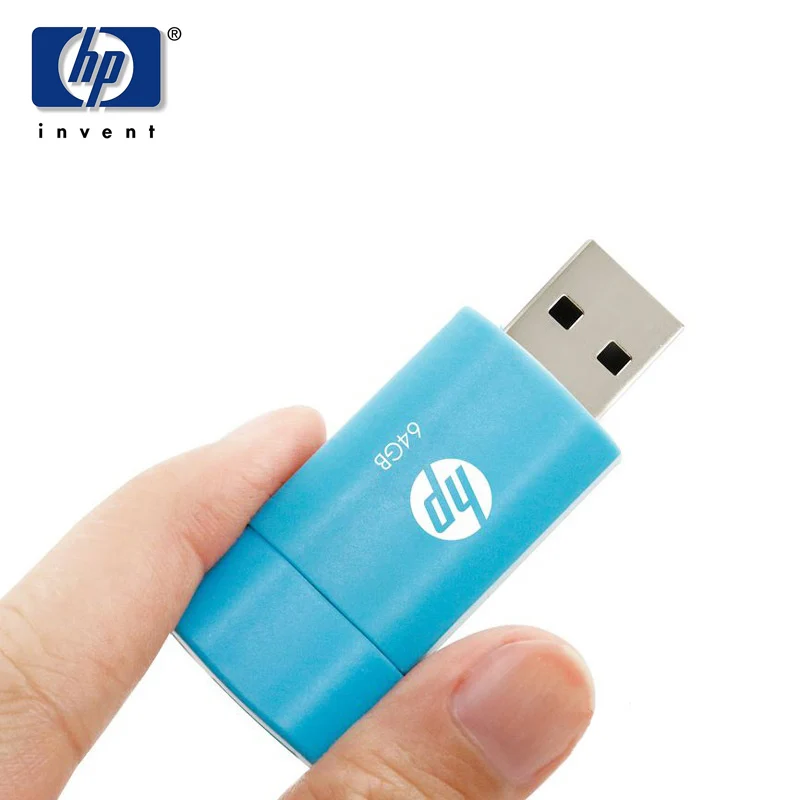 Флешка hp USB 16 ГБ 32 64 V152W флеш накопитель флешка мини usb синий Кле память диск U диск|u
