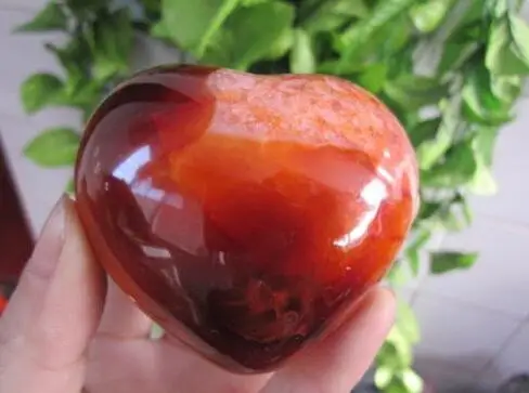 Топ! Натуральное красивое полировочное красное ониксовое сердце 242 г|heart heart|heart