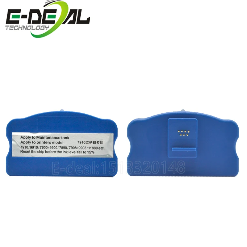 E deal ремонтный бак чип Resetter для Epson Stylus Pro 7890 9890 7900 7910 9900 9910 принтер мусорный