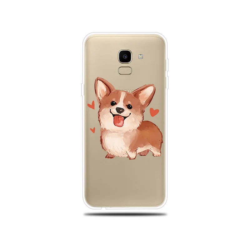 Милая собачка кошка с рисунком силиконовый чехол для телефона samsung Galaxy J1 мини J2 Pro