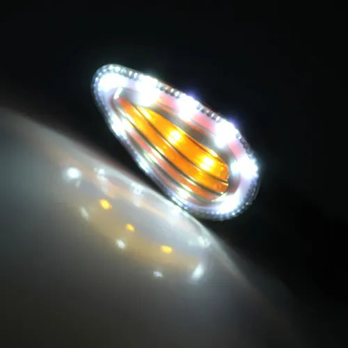 Motorcycle Universal SMD LED Turn Signal Indicators Blinker Amber Light Dual Sport bike Cruiser Cafe Racer Old School |