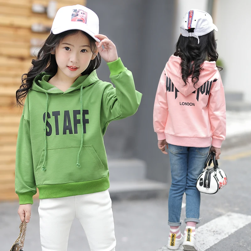 

Children Clothes Girls T Shirts Letter Hooded Camouflage Coats 2019 New Kids Autumn Long Sleeve Tee Tops Baby Child Casual Shirt