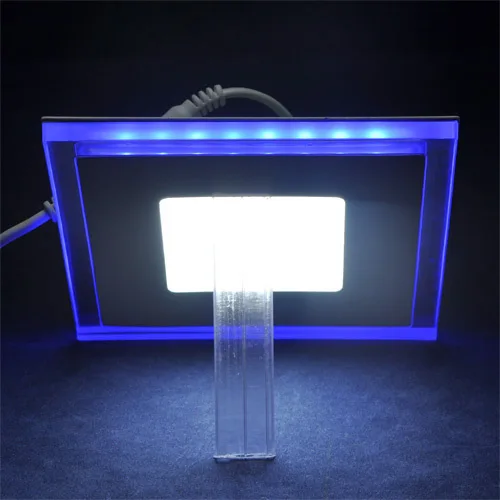 Светодиодная панельная лампа квадратный акриловый двухцветный утопленный