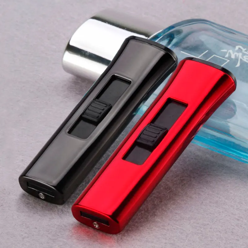 Двухсторонняя мини перезаряжаемая через USB Зажигалка Ветрозащитная зажигалки