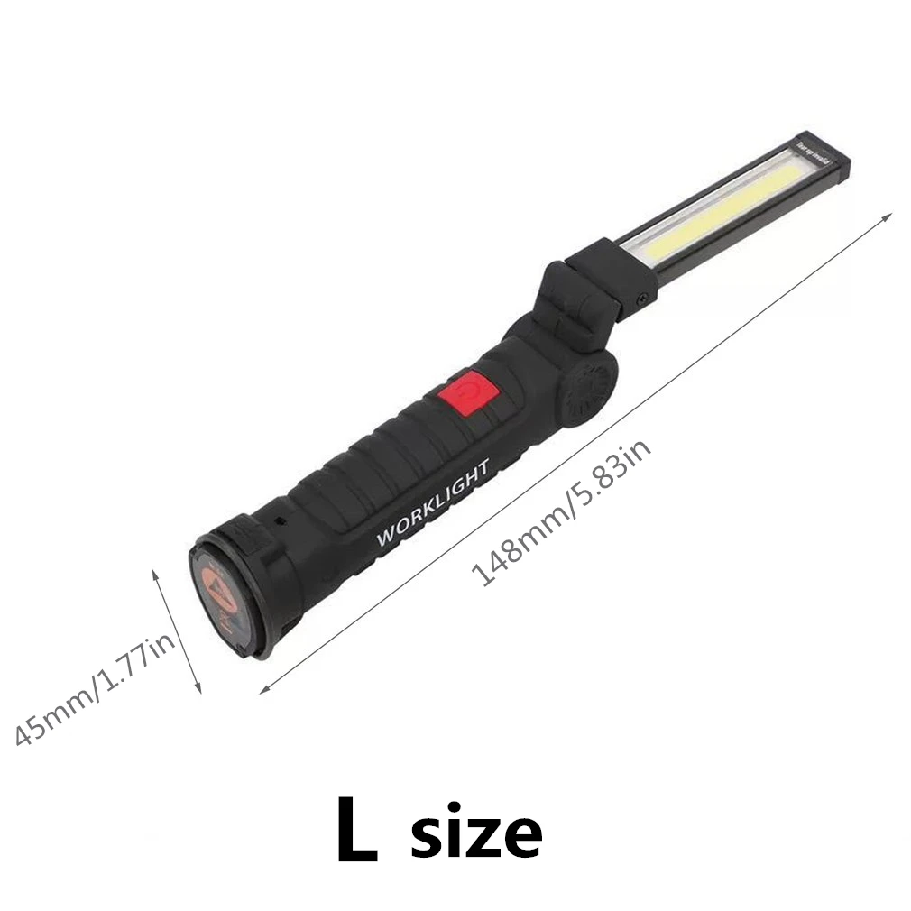 Портативный USB складной Открытый яркий COB+ светодиодный Аккумуляторный беспроводной Аварийный Рабочий светильник фонарь вспышка светильник Удобная контрольная лампа
