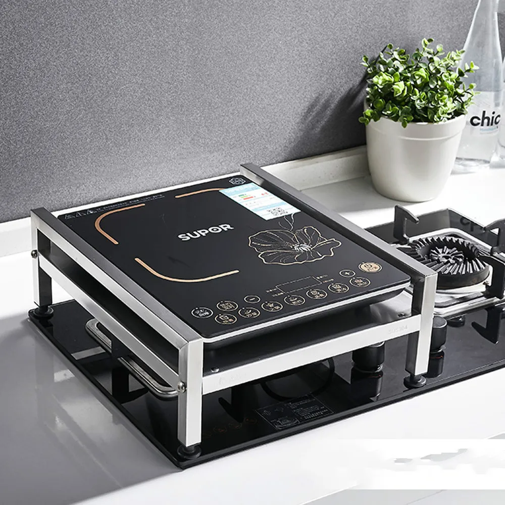 Кронштейн индукционной плиты из нержавеющей стали 304 кухонная столешница полка