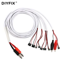 diyfix current test cable for iphone xsmaxxr88p77p66s6sp5s54s4 phone failure detect repair tool with alligator clip