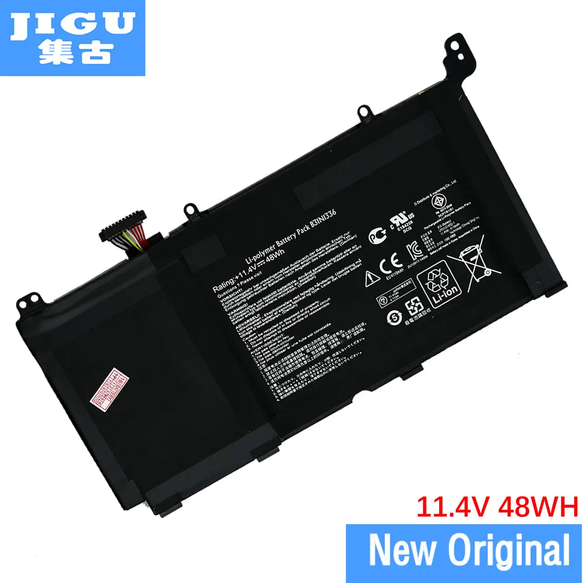 

JIGU Original laptop Battery B31N1336 For ASUS for VivoBook S551 S55IL S551LN-1A 11.4V 48WH B31N1336 BATTERIES