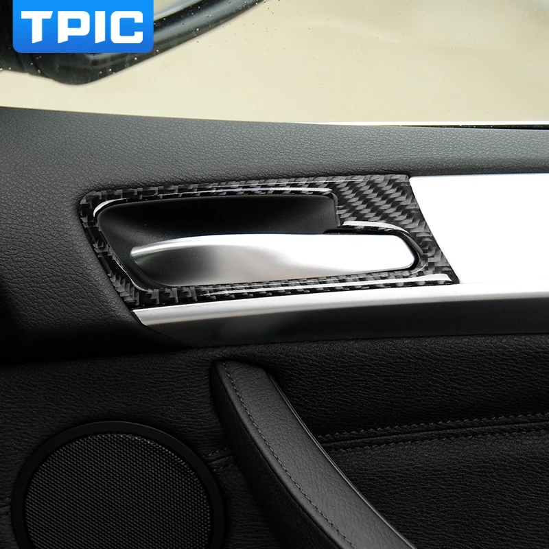 Наклейки на дверь из углеродного волокна для BMW E70 E71 X5 X6 2008 2013 2014|carbon interior trim|carbon fiber