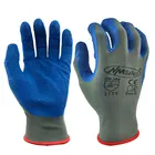 Трикотажные рабочие перчатки NM Safety 13, текстурированные рельефные защитные перчатки для строительства