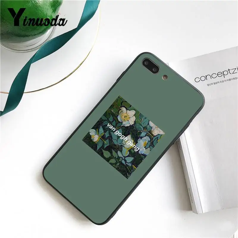 Yinuoda эстетическое Искусство Ван Гог Мона Лиза Давид фонеказа для iPhone 6S 6plus 7 7plus 8