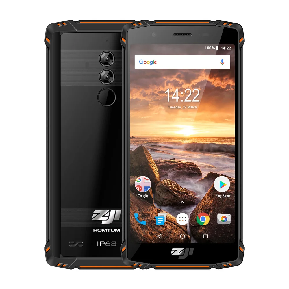 HOMTOM зоджи Z9 водонепроницаемый мобильный телефон с IP68 5 7 дюймов 6 ГБ Оперативная