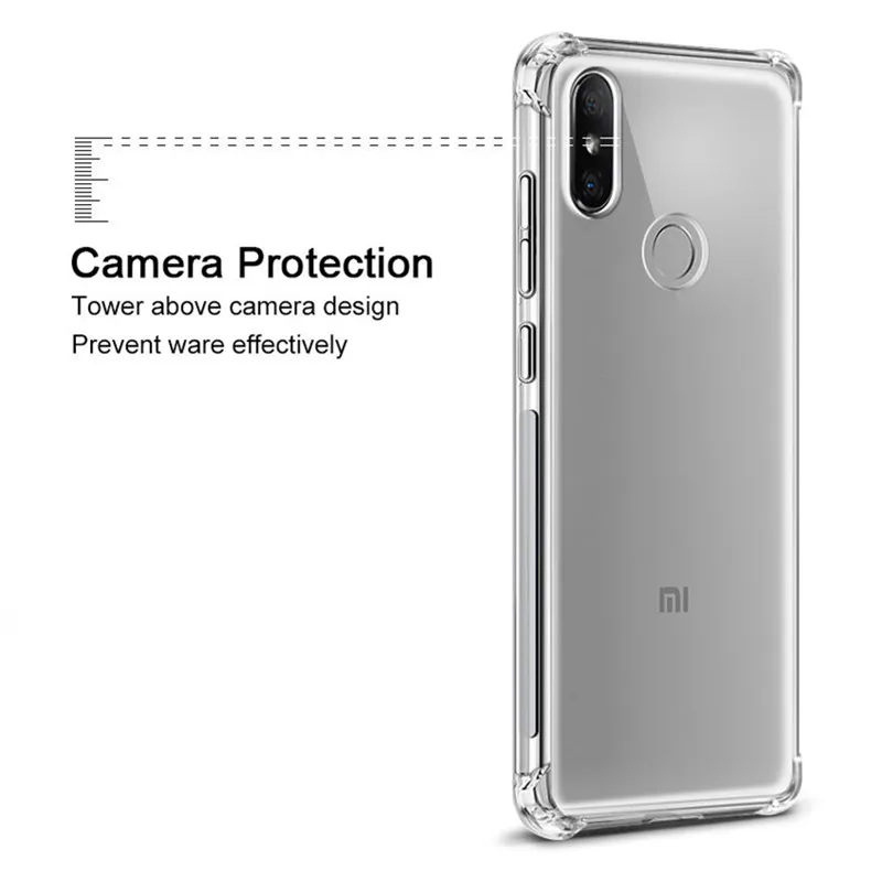 Мягкие TPU с предохранительными подушками противоударный чехол Сяо mi 8 SE Explorer 5X A1 6X