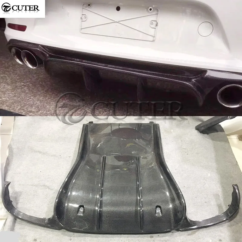 911 углеродное волокно задний бампер спойлер диффузор задняя губа для Porsche 991 1 2